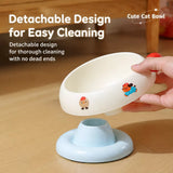 Pet Food & Water Bowl with Low-Profile Non-Slip Base