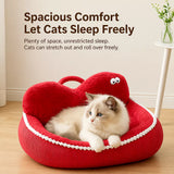 Semi-Enclosed Cat & Dog Bed with Removable, Washable Design
