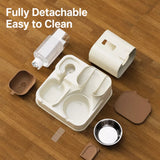 Two-Bowl Pet Feeding Set for Cats and Dogs