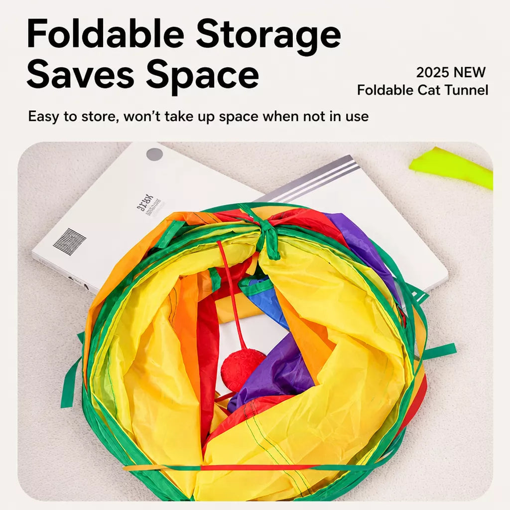 Polyester Cat Play Tunnel for Indoor Exploring