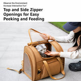 Expandable Pet Carrier Backpack for Cats and Small Dogs
