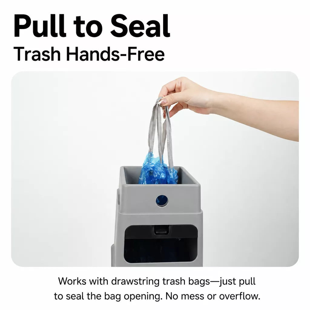 Covered Cat Litter Waste Bin