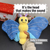 Corduroy Butterfly Squeaky Dog Toy