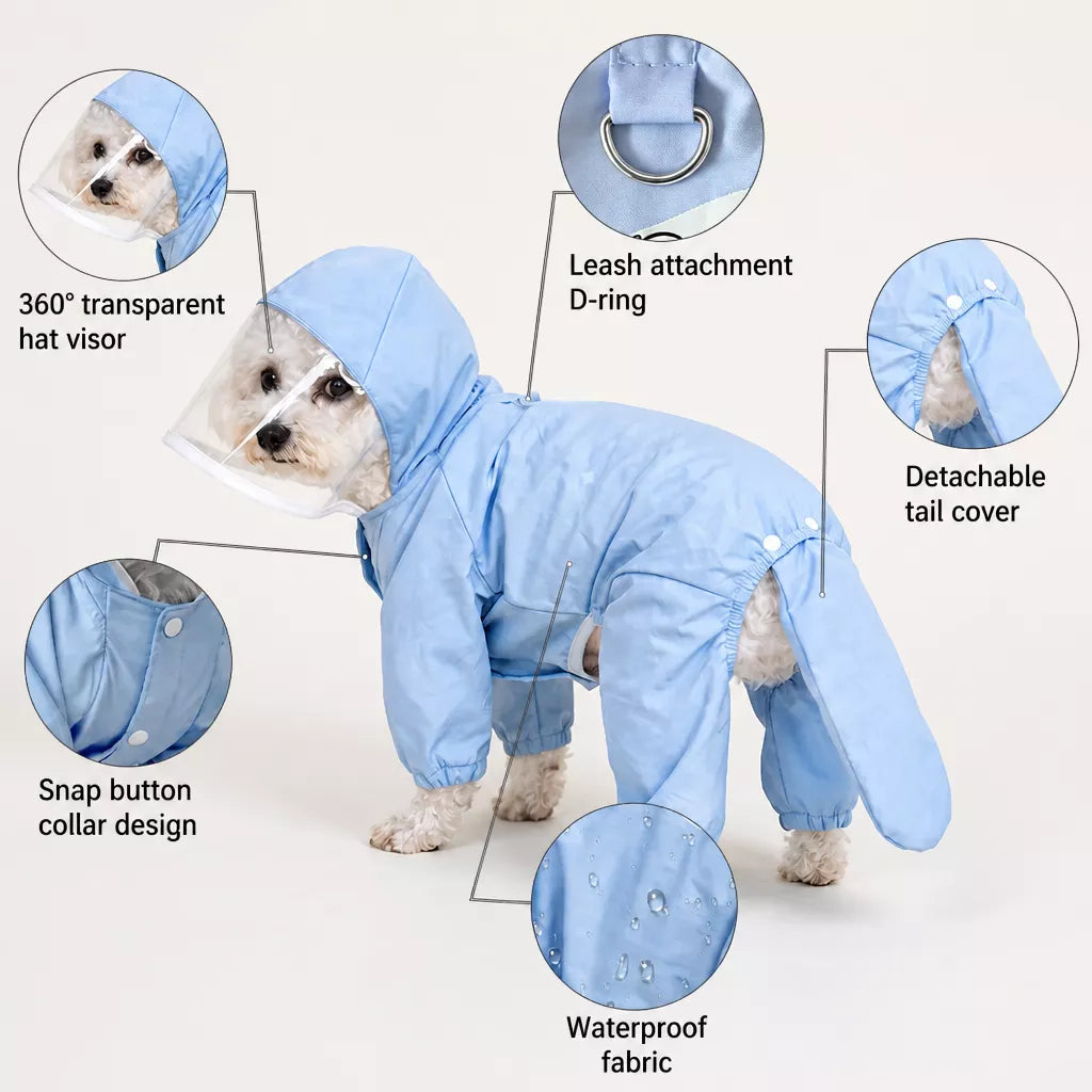 Four-Leg Dog Raincoat
