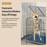 Stainless Steel Dog Crate with Tray