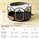Foldable Octagonal Pet Tent for Cats & Dogs