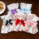 Lightweight Cotton Pet Dress for Small Dogs and Cats