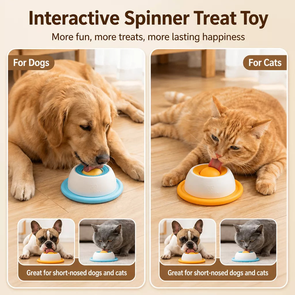 Interactive Treat-Dispensing Enrichment Toy for Dogs and Cats