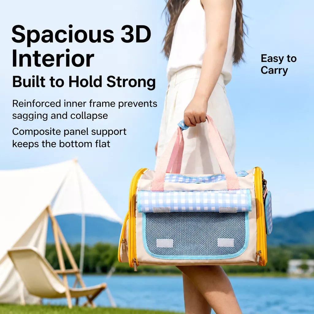 Expandable Pet Carrier Backpack for Cats and Small Dogs