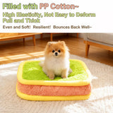 Colorful Plush Pet Bed for Dogs and Cats