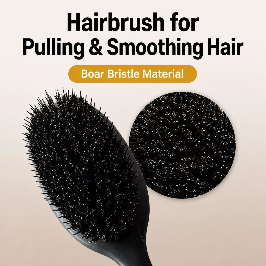 Boar Bristle Grooming Comb for Dogs and Cats