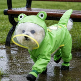 Frog-Style Full-Coverage Raincoat for Small Dogs