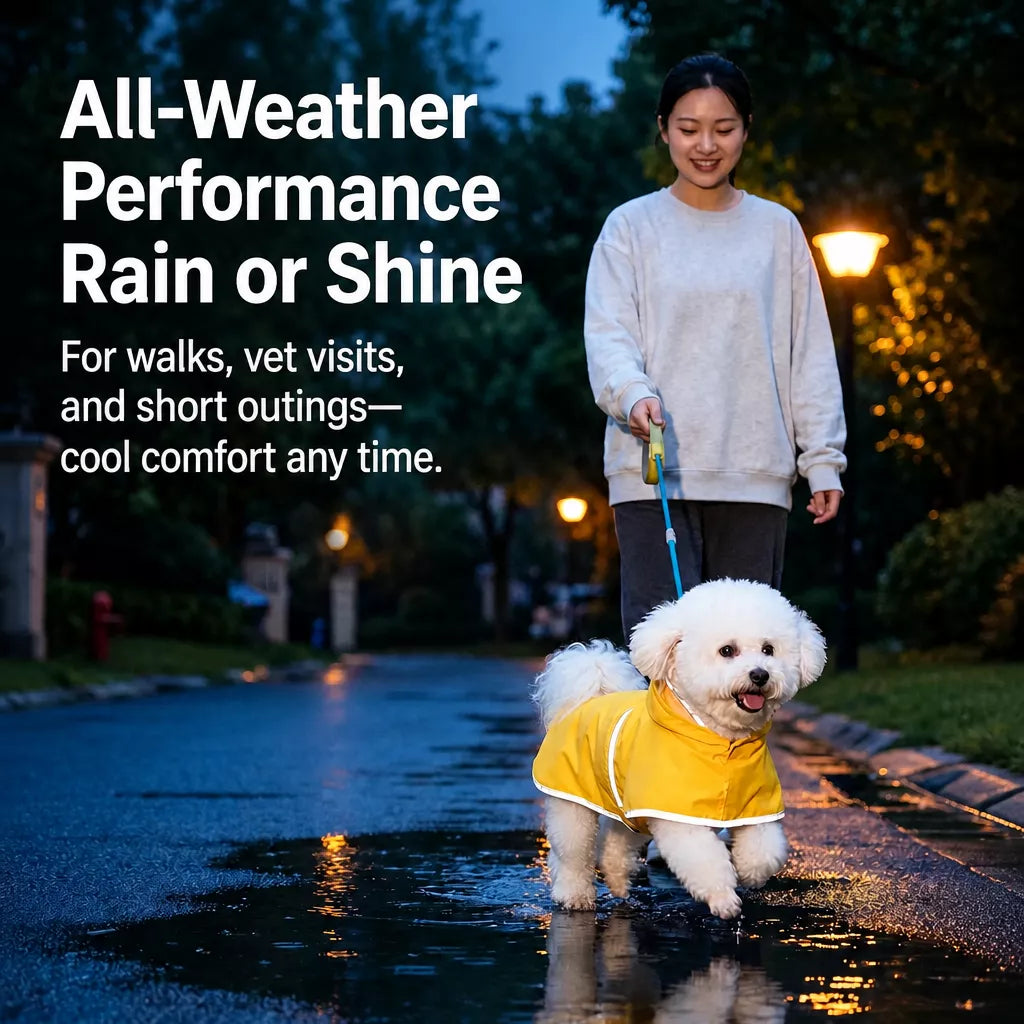Dog Raincoat for Small and Medium Dogs
