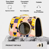 Capsule Pet Carrier Backpack for Cats and Small Dogs Up to 16 lb