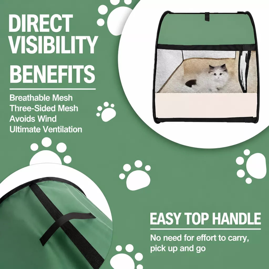 Portable Foldable Pet Tent Bed for Cats and Small Dogs