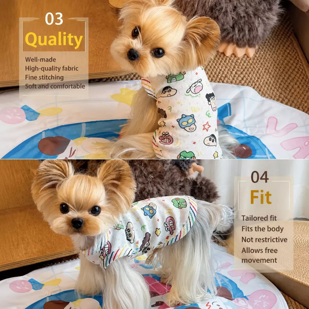 Cotton Pet Vest for Small Dogs