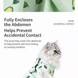 Cat Recovery Suit with Breathable Birdseye Mesh