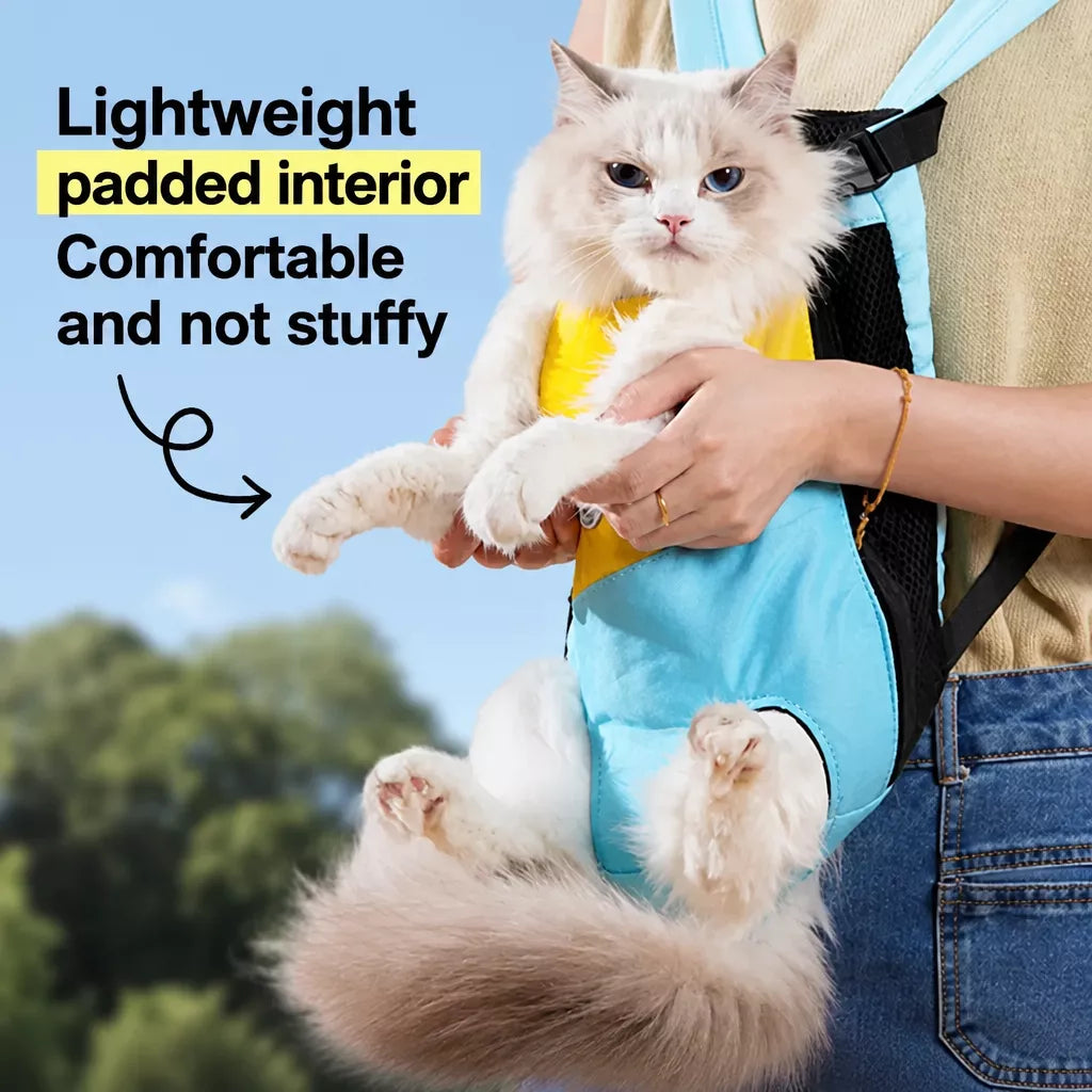 Breathable Pet Backpack Carrier for Cats and Small Dogs