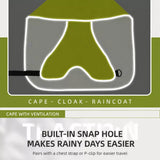 Waterproof Dog Raincoat with Belly Coverage