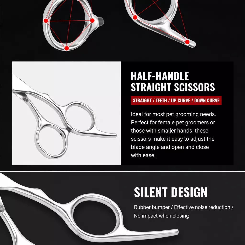 7-Inch Stainless Steel Pet Grooming Shears