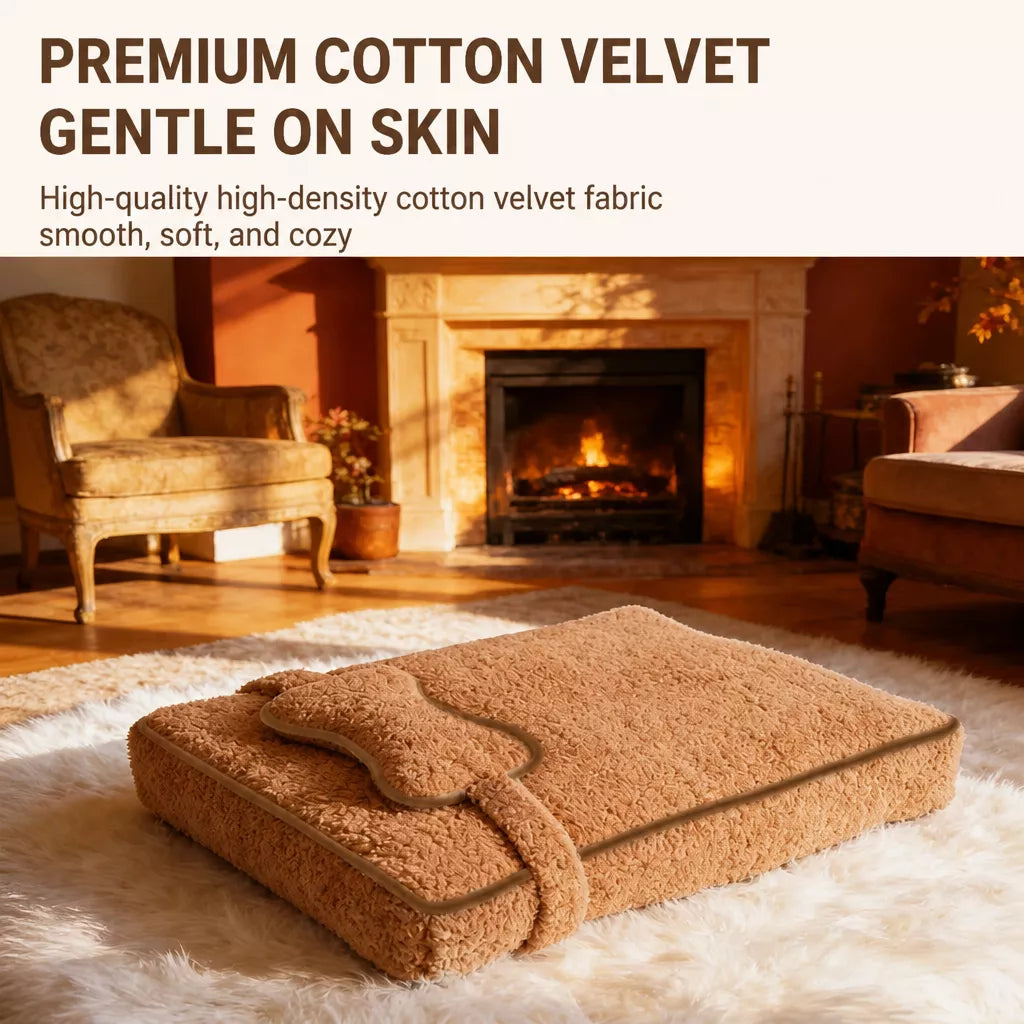 Plush Washable Pet Bed Mat