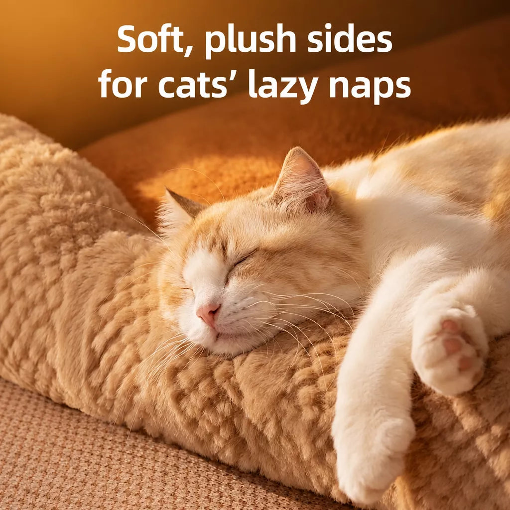 Enclosed Cat & Dog Bed with Removable, Washable Pad