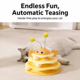 Interactive Cat Spinning Track Ball Toy