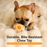 Unicorn Plush Squeaky Ball Toy for Small Dogs, 3.9-Inch