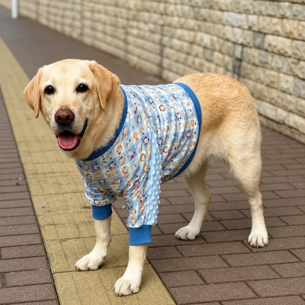 Lightweight Dog Jacket with Elbow and Knee Sleeves for Large Dogs