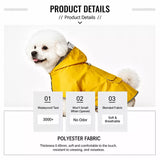 Dog Raincoat for Small and Medium Dogs