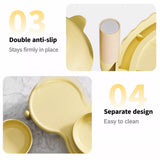 Elevated Ceramic Pet Bowl Set with a Double-Bowl Stand