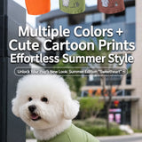 Summer Sleeveless Pet Vest for Dogs and Cats
