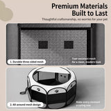 Foldable Enclosed Pet Bed for Cats and Dogs