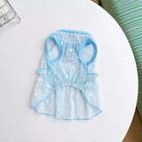 Silk Heart Cutout Ruffle Dress for Small Dogs & Cats