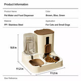Pet Food and Water Bowl for Cats and Dogs
