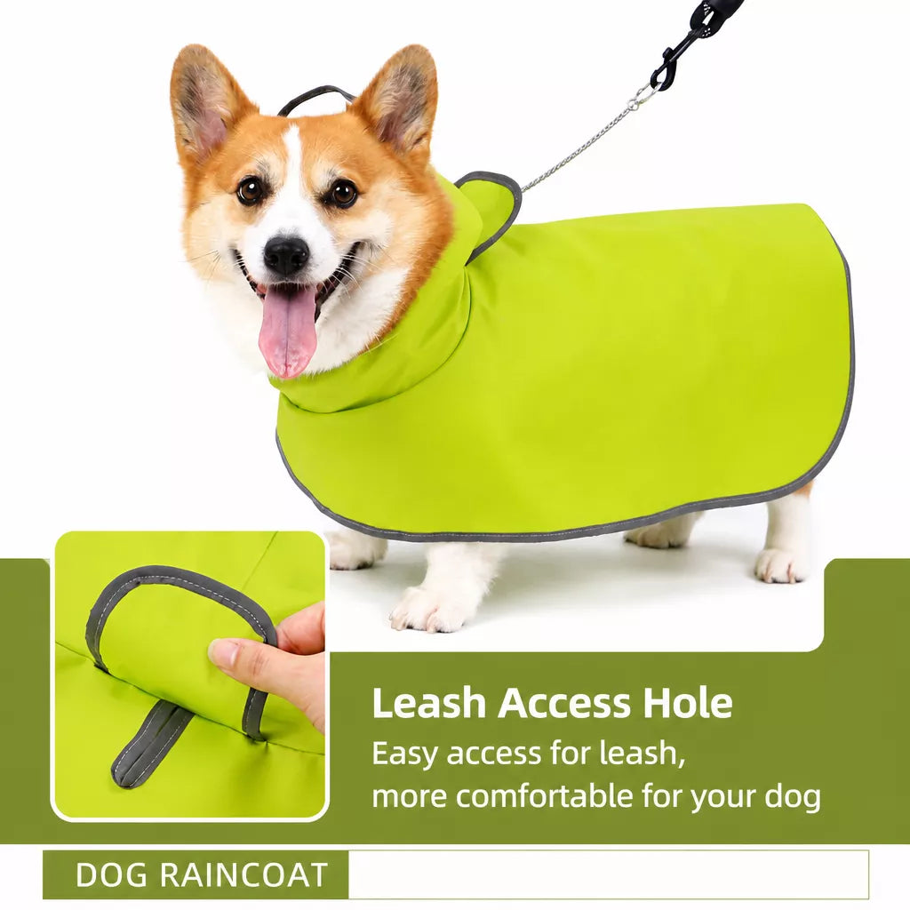 Waterproof Dog Raincoat with Belly Coverage