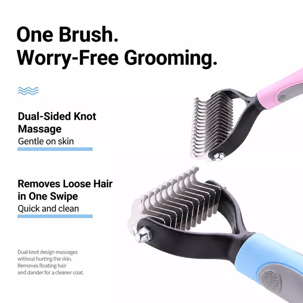 Cat Grooming Comb for Long Hair, Knots and Loose Fur