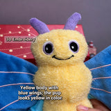 Corduroy Butterfly Squeaky Dog Toy