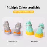 Nylon Knit Dog Shoes with Hook-and-Loop Closures