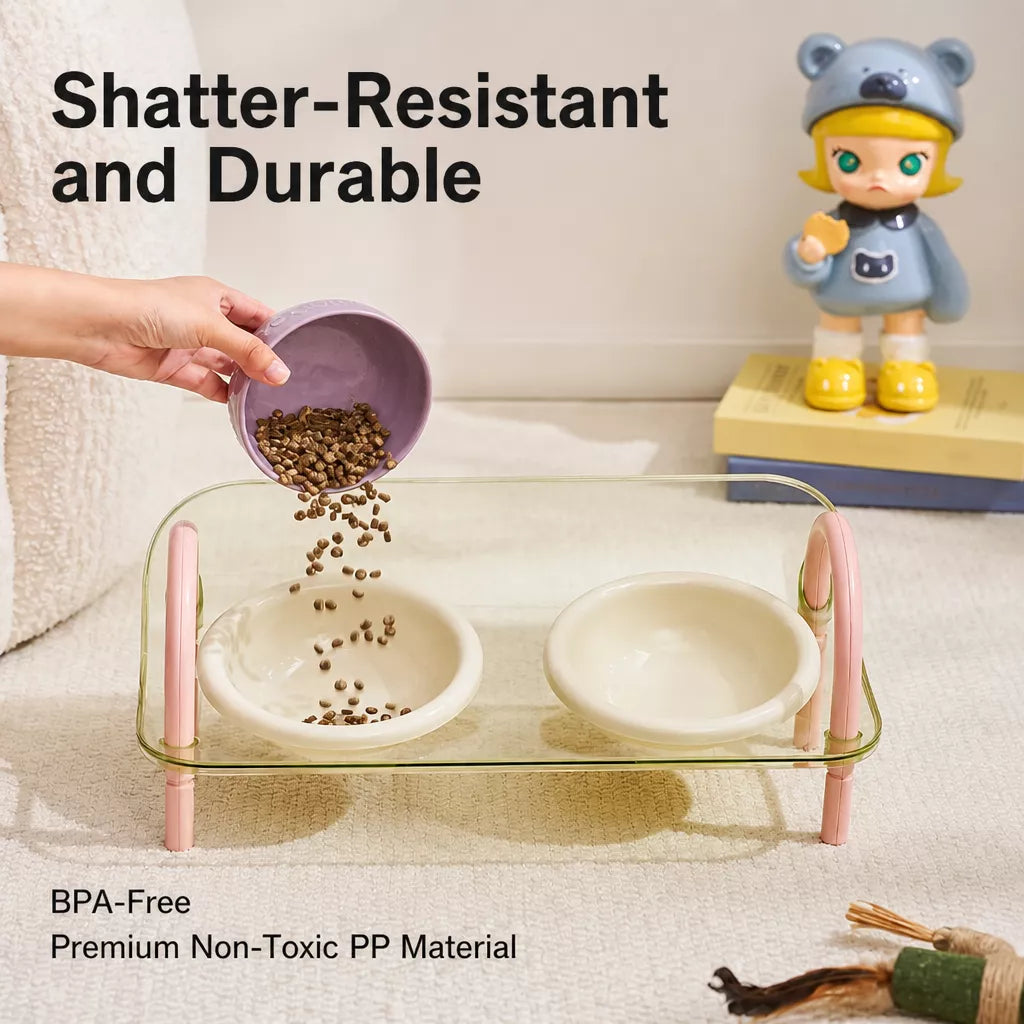 Pet Slow Feeder Bowl with Wide Opening