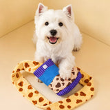 Dog Boot-Shaped Snuffle Toy with Treat Pockets and Squeaker