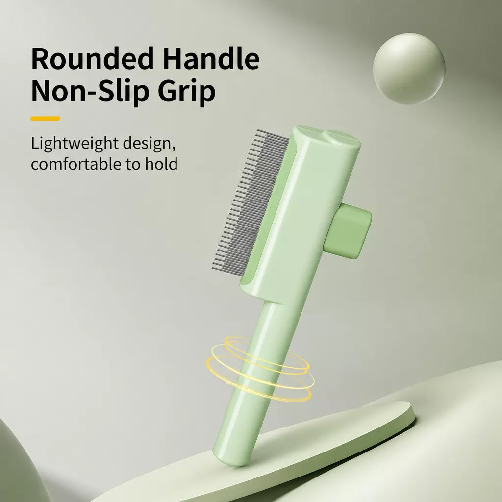 Self-Cleaning Deshedding Comb for Cats & Dogs