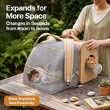 Expandable Pet Carrier Backpack for Pets Up to 16 lb