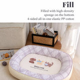 All-Season Washable Pet Bed for Small Dogs & Cats
