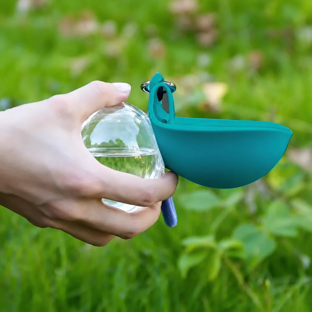 Portable Foldable Dog Water Bottle for Walks and Travel