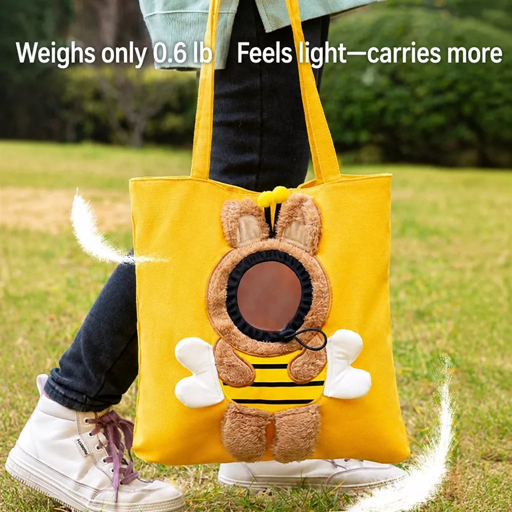 Canvas Pet Carrier Backpack for Cats and Small Dogs