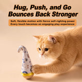 Interactive Wobble Feather Cat Toy for Batting and Pouncing