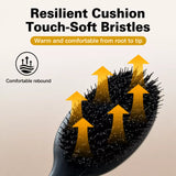 Boar Bristle Grooming Comb for Dogs and Cats