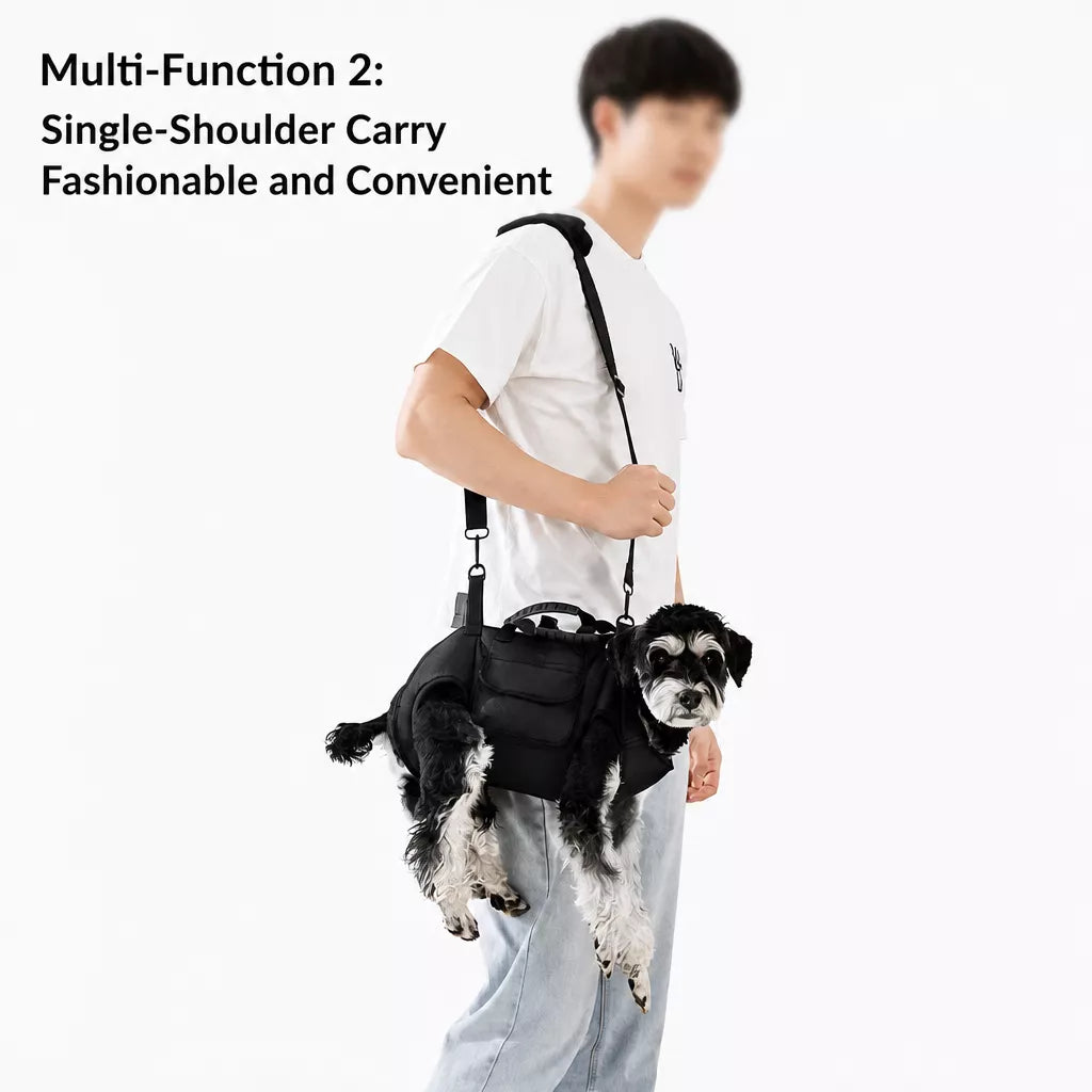 Convertible Pet Carrier Backpack and Shoulder Bag