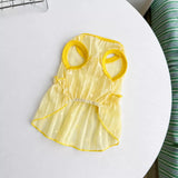 Silk Heart Cutout Ruffle Dress for Small Dogs & Cats